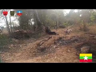 Myanmar Junta Conflict Combat Footage 19